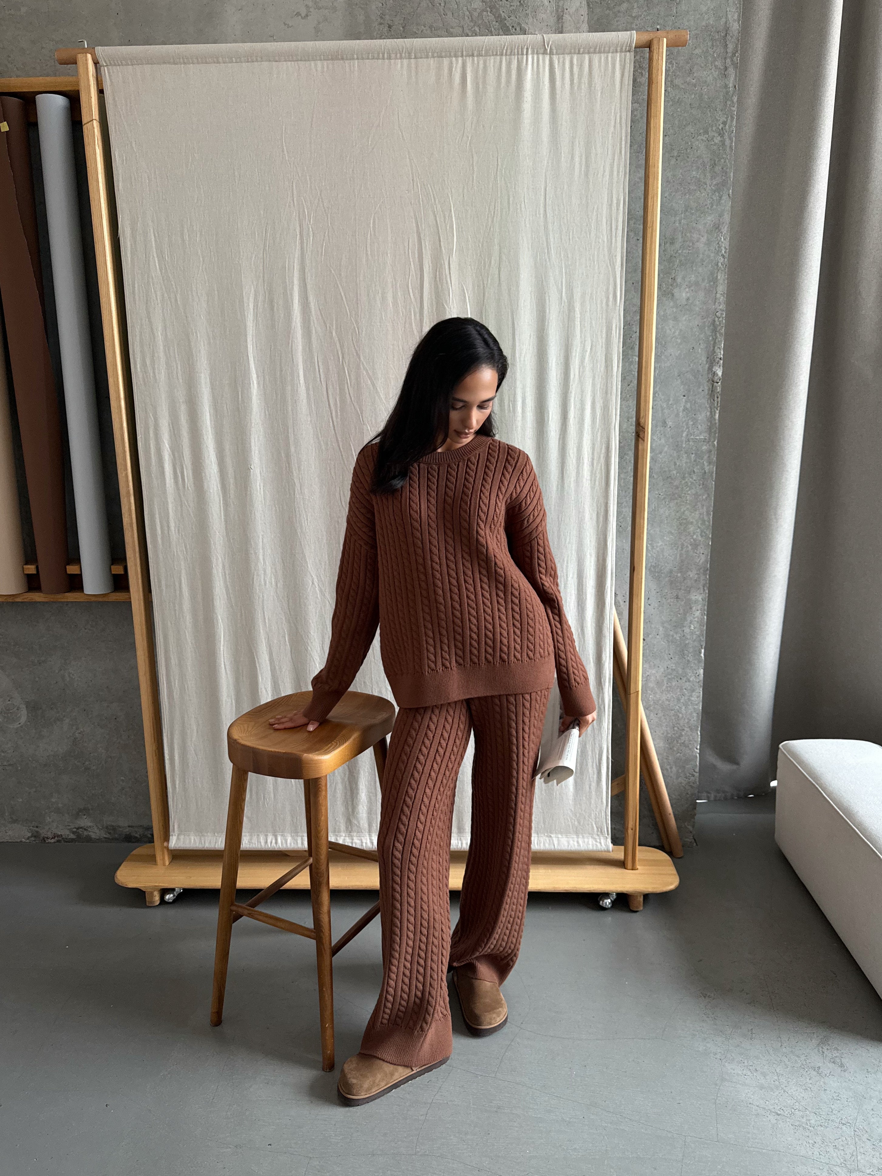 Костюм косичка шоколадного кольору