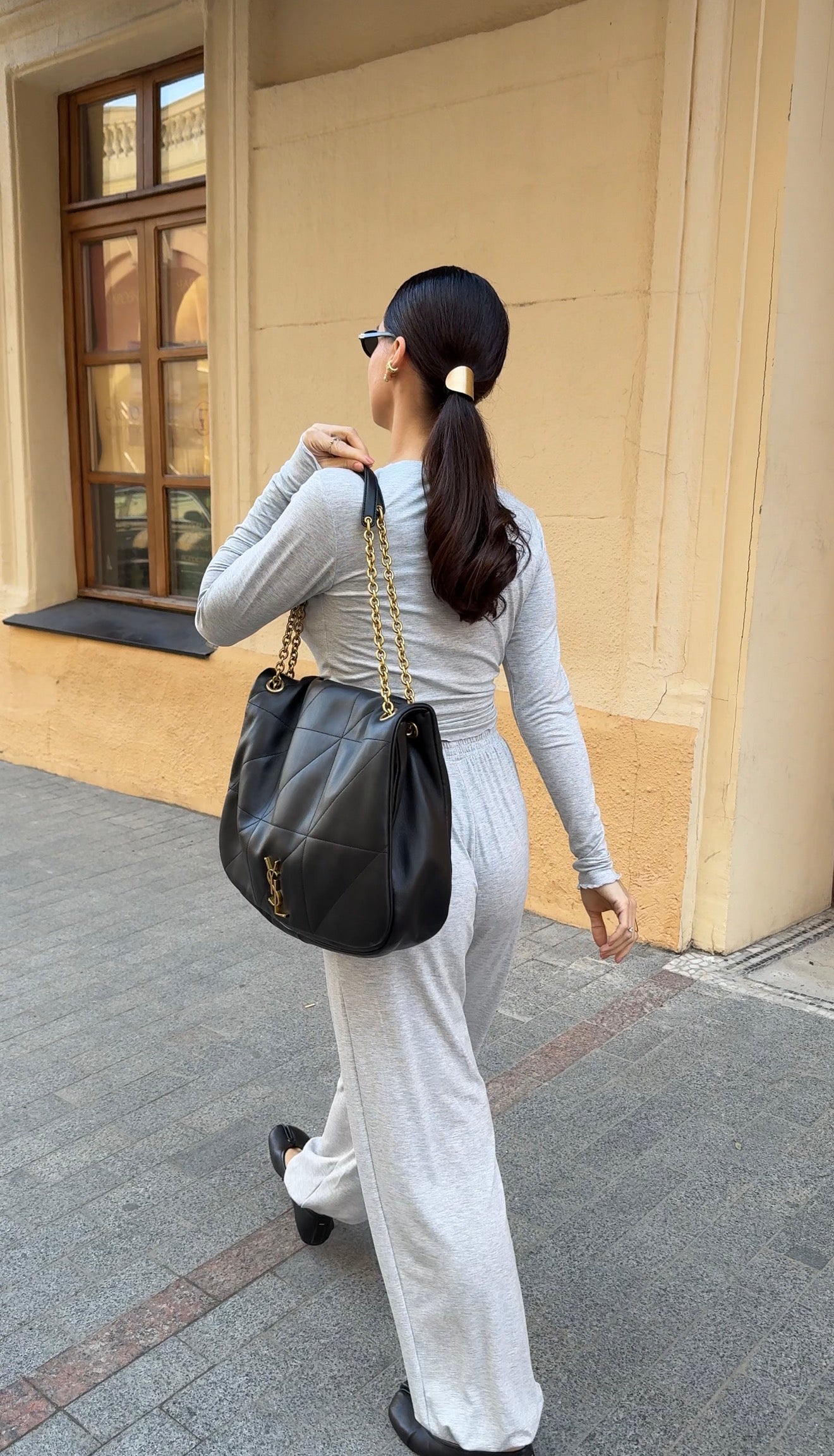 Костюм з віскози зі штанами Аладін в сірому кольорі