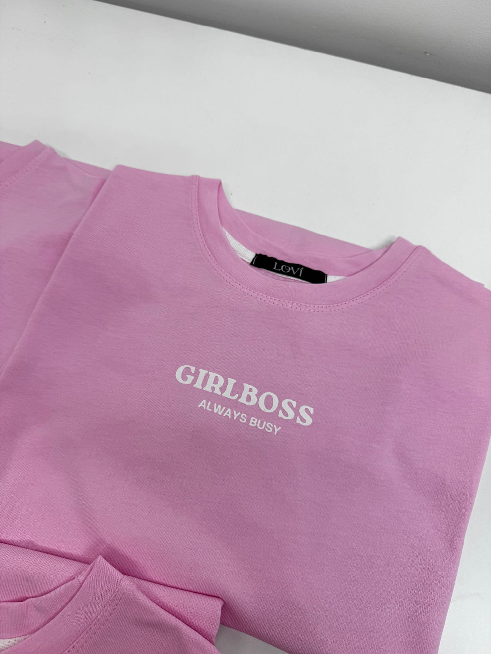 Basic long sleeve in milk color with a print