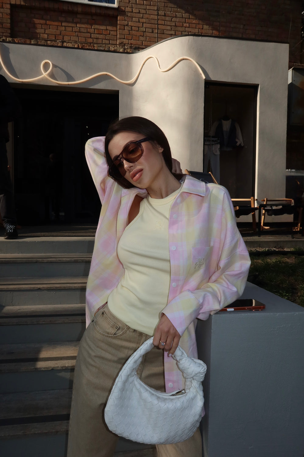 Майка з кашкорсе в лимонному кольорі