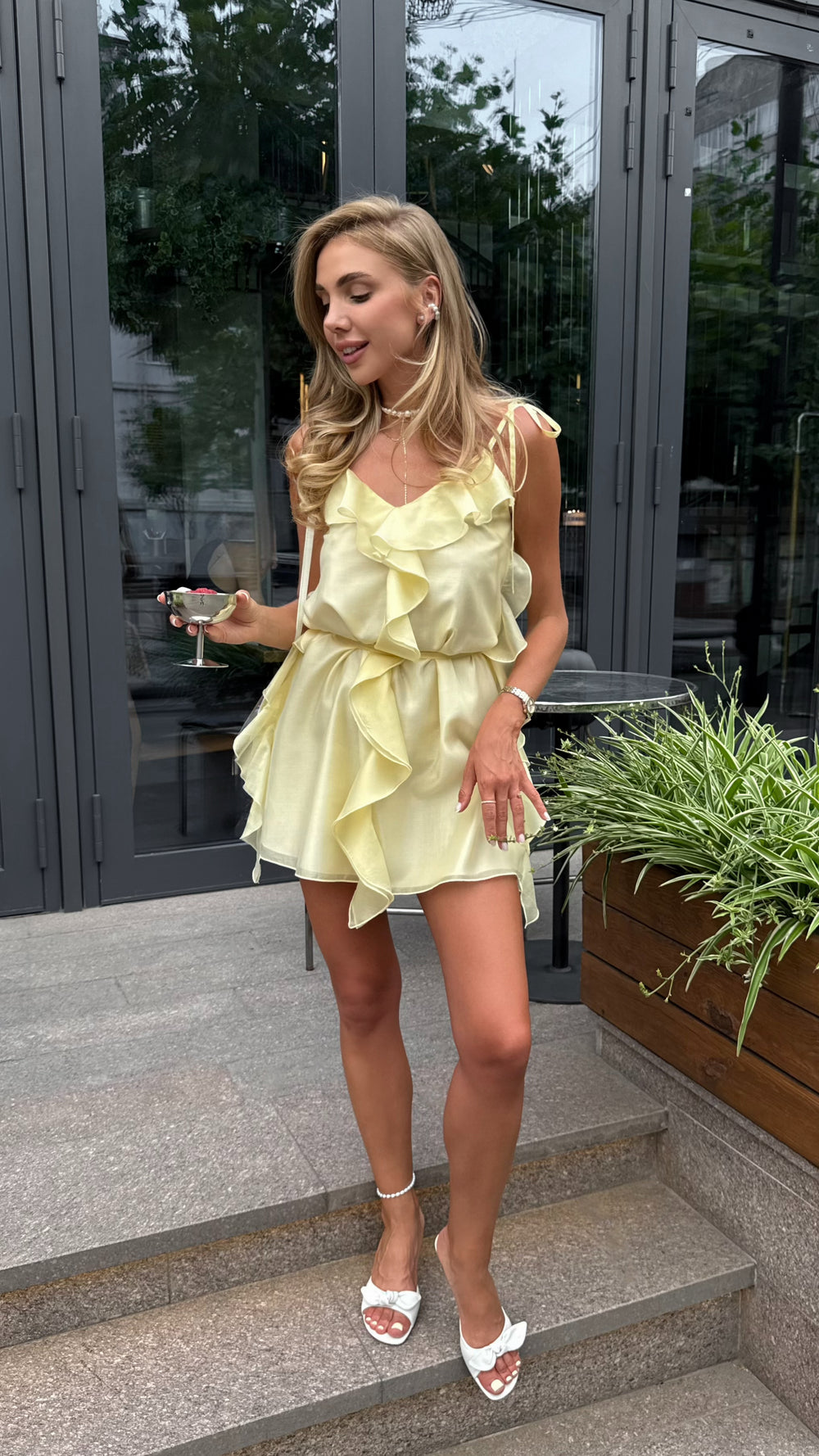 Сукня Бохо в лимонному кольорі