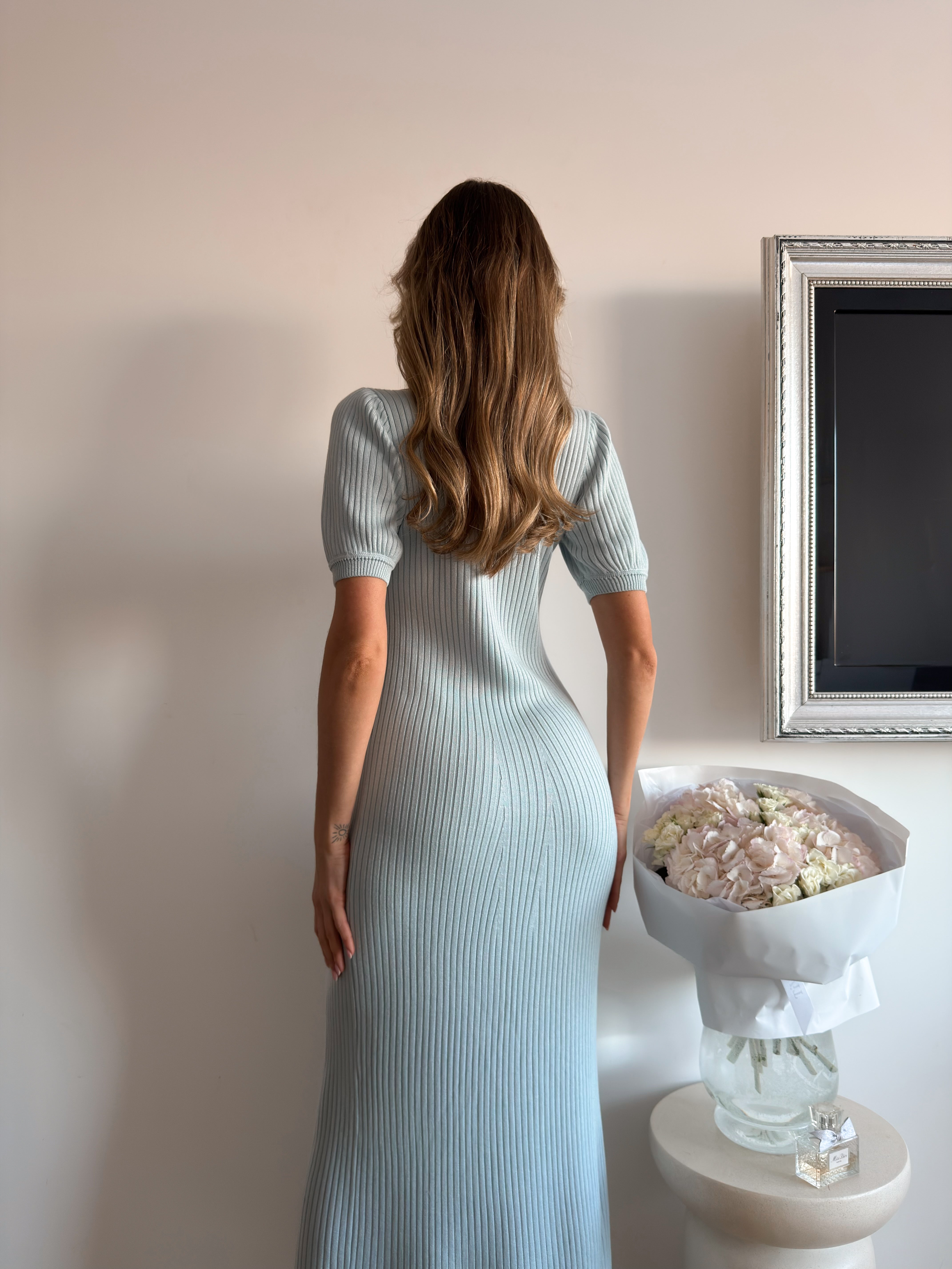 Сукня в стилі old money в блакитному кольорі