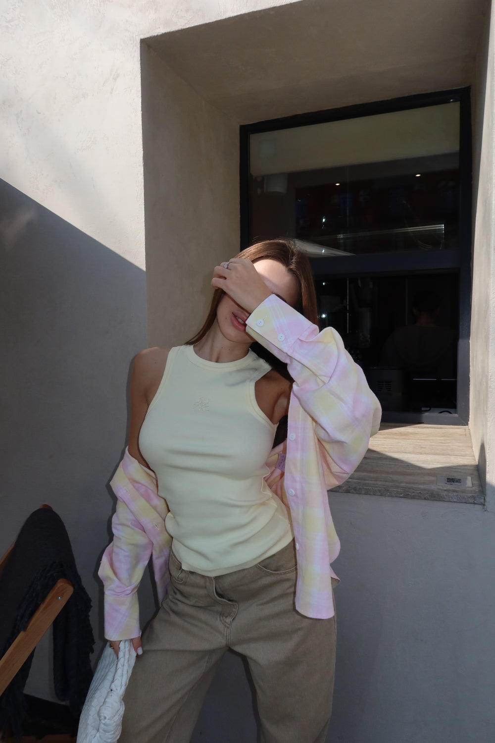 Майка з кашкорсе в лимонному кольорі