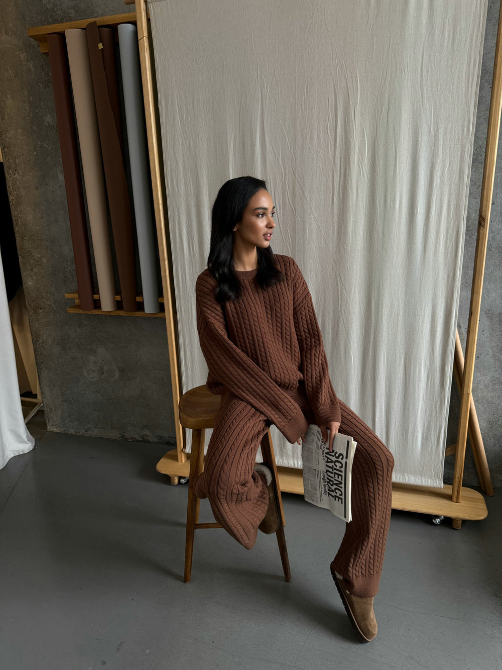 Костюм косичка шоколадного кольору