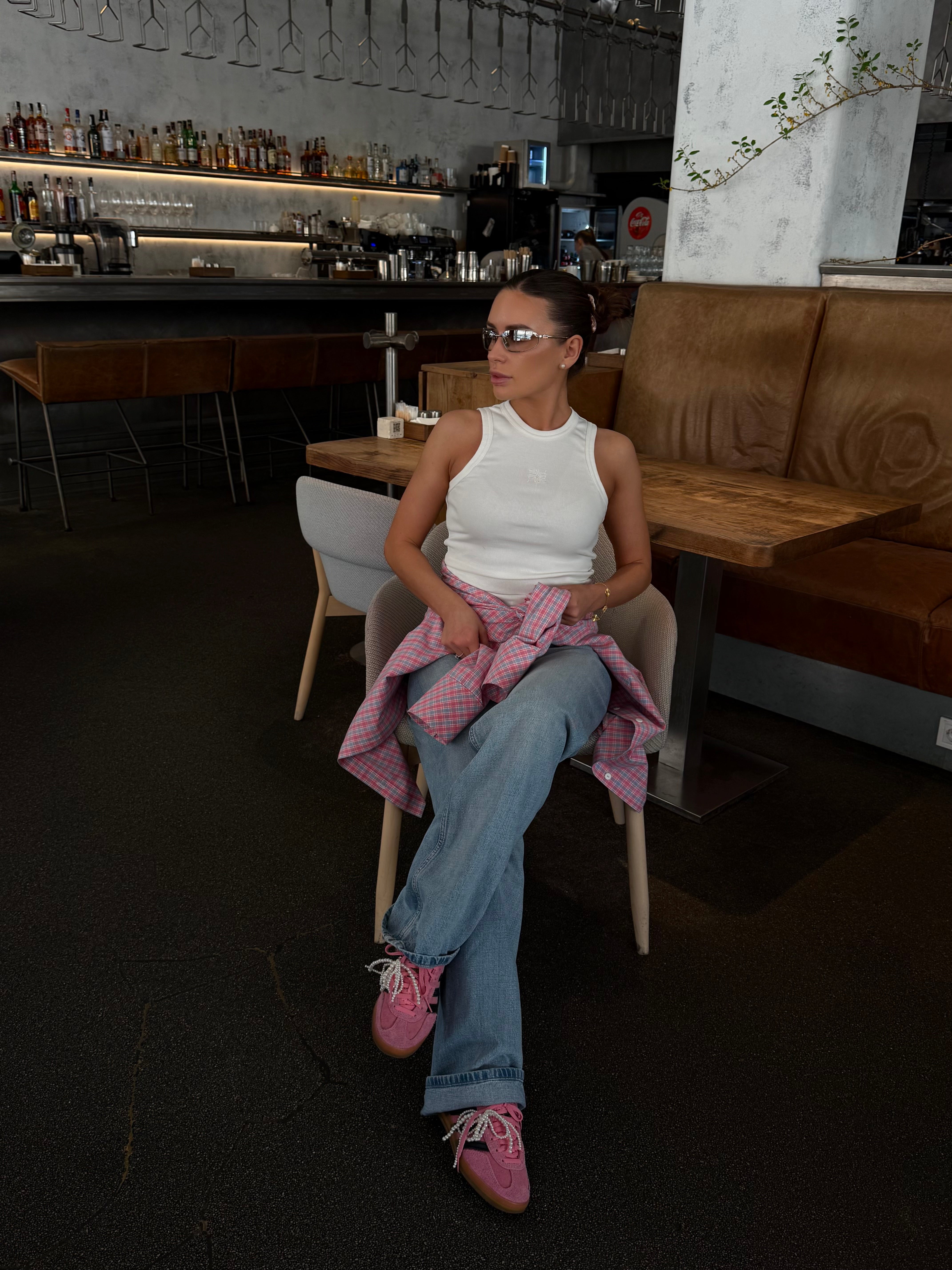 Майка з кашкорсе в молочному кольорі