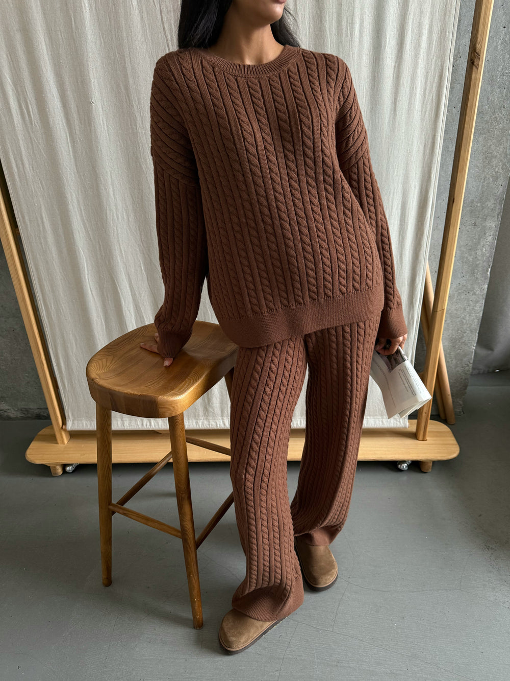 Костюм косичка шоколадного кольору