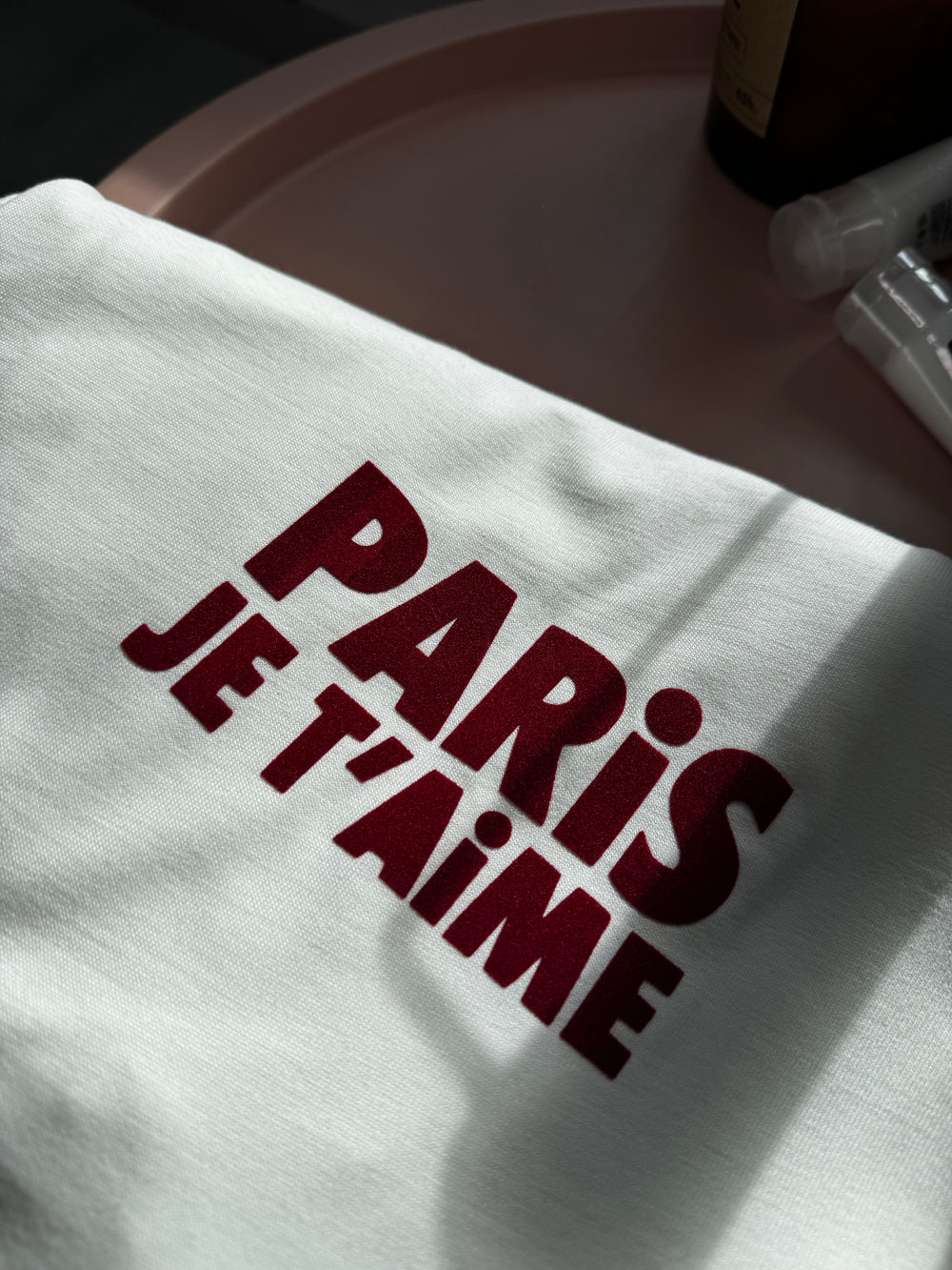 Молочна футболка "PARIS JE T’AIME" з куліру