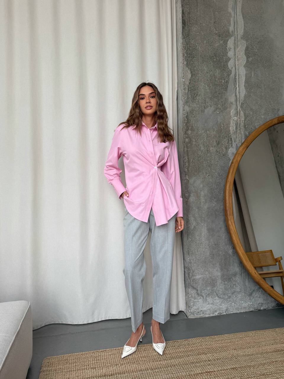 Завужені палаццо в сірому кольорі